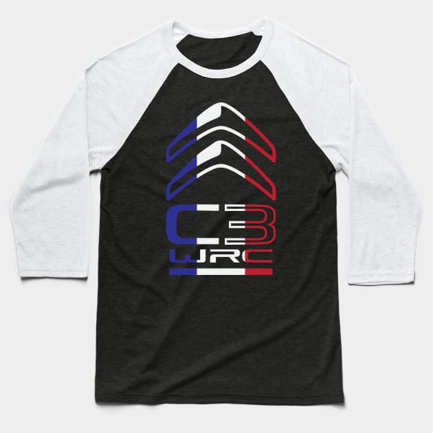 CITROEN C3WRC Baseball T-Shirt by HSDESIGNS